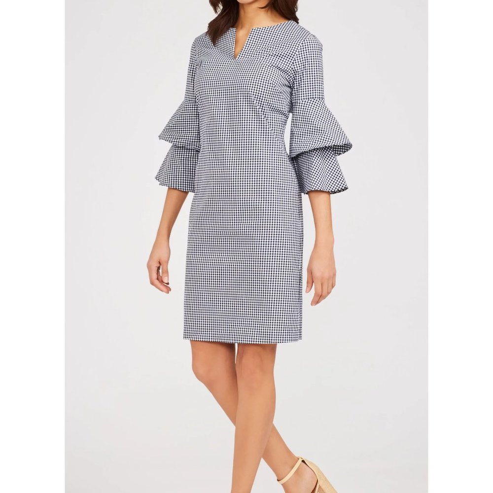 J. McLaughlin Letty Bell Sleeve Dress NWT Small - Picture 3 of 8